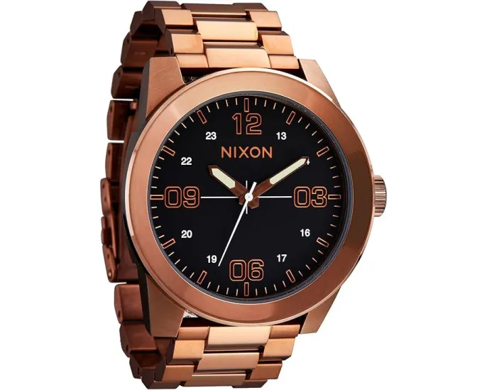 Наручные часы Nixon Corporal из нержавеющей стали с тактильным дизайном