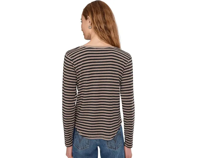 Хенли с длинным рукавом и асимметричным подолом в облегающем крое Mod-o-doc