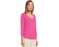 Tommy Bahama Ashby Isles Rib топ с круглым вырезом и 3/4 рукава