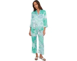 Пижамный комплект N by Natori из сатина с принтом Flourish