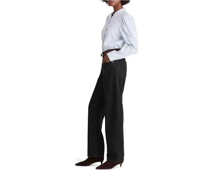Джинсы Madewell Balloon Jean с высокой посадкой в цвете Black Frost