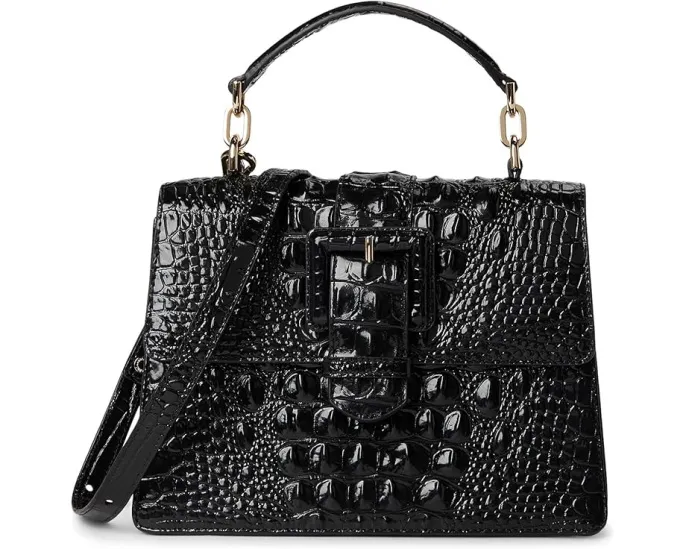 Сумка кроссбоди Brahmin Melbourne Small Hallie из кожи с откидным клапаном