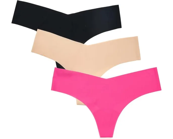 Стринги Commando с ребристым эффектом 3 шт невидимые под одеждой