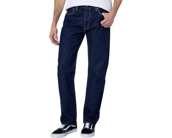 Джинсы Levi's 501 Original с прямым кроем и застежкой на молнию и пуговицу