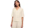 Пижамная блуза Eberjey Tencel Woven с коротким рукавом