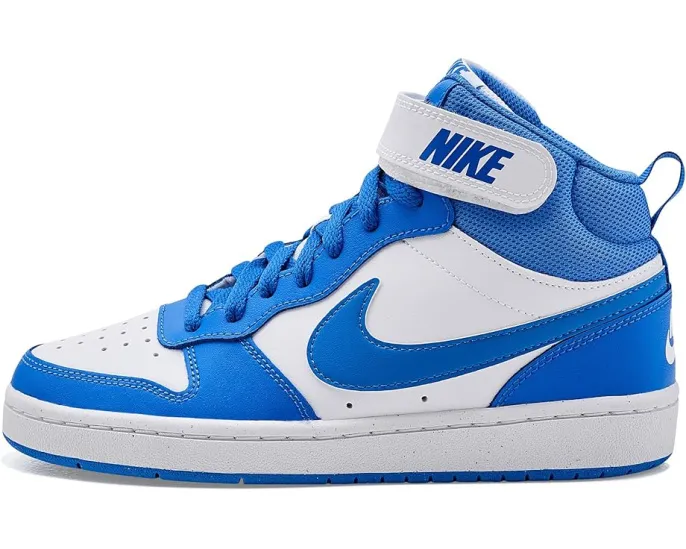 Кроссовки Nike Kids Court Borough Mid 2 для старших детей с кожаным верхом
