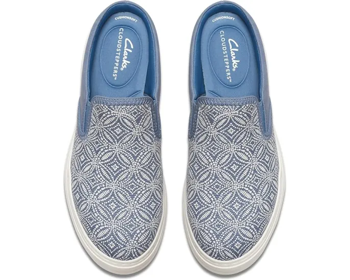 Clarks Audreigh Cove слипоны с принтом и платформой для повседневного образа