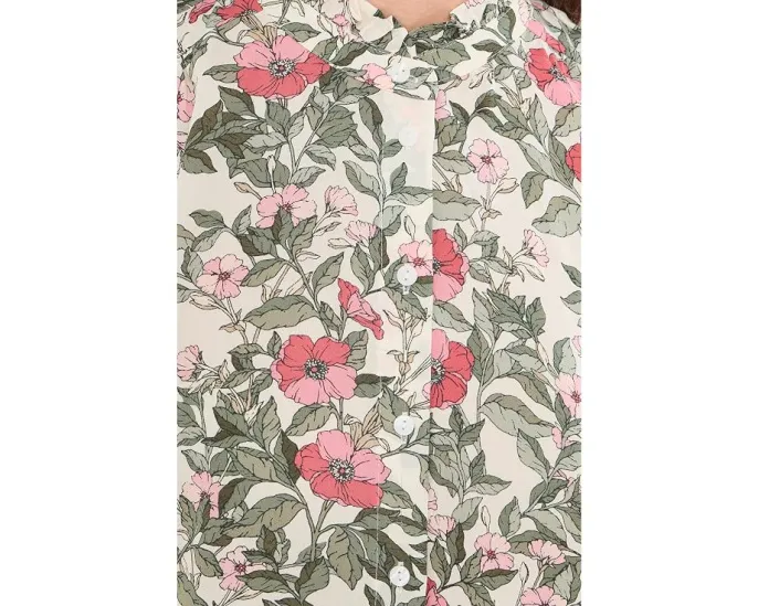 Блуза с воланами NYDJ Primrose Garden