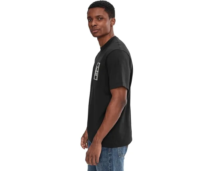 Футболка Lacoste с вышивкой из плотного джерси и принтом теннисного корта