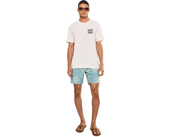 Биллабонг футболка Crayon Wave Premium Short Sleeve хлопковая