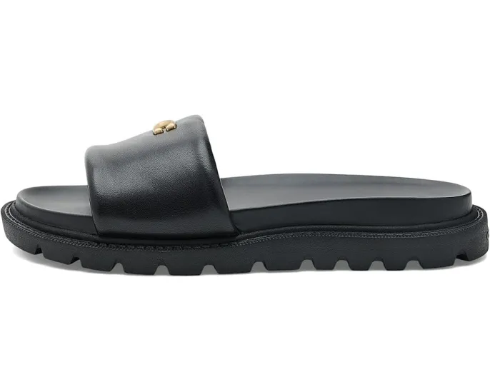 Сандалии Brynn Leather Slide из кожи бренда COACH