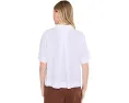 Белая блуза Eileen Fisher из органического хлопка с классическим воротником