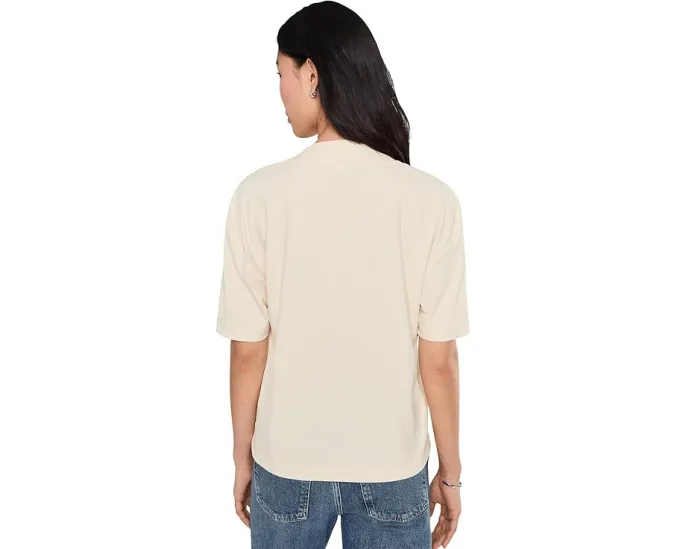 Футболка Varley Kasey Mock Placket Rib Tee с имитацией планки