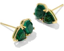 Серьги-гвоздики Kendra Scott Tatum с двумя камнями и позолотой