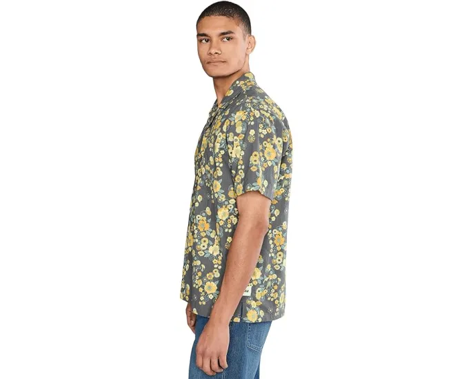 Рубашка Hurley Dogpatch Camp с коротким рукавом и цветочным принтом