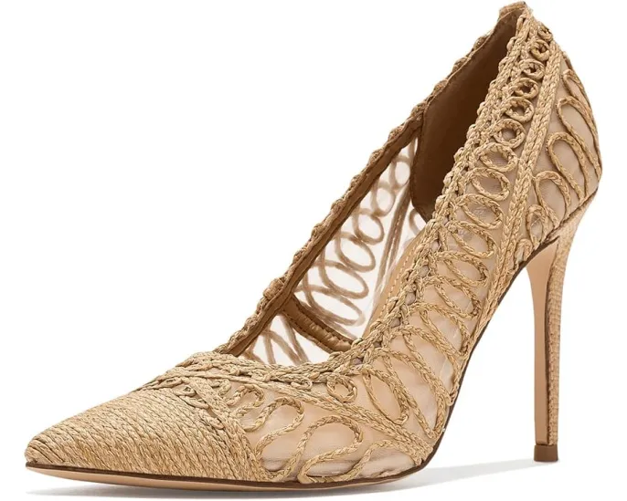 Туфли-лодочки Frista от Nine West на высокой шпильке с плетеными деталями