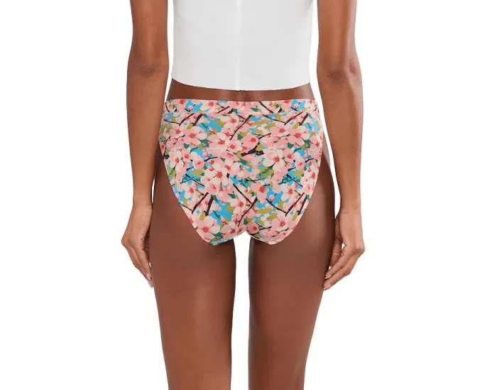 Бикини UltraModal™ Feel Free High Leg с высоким вырезом и цветочным принтом MeUndies
