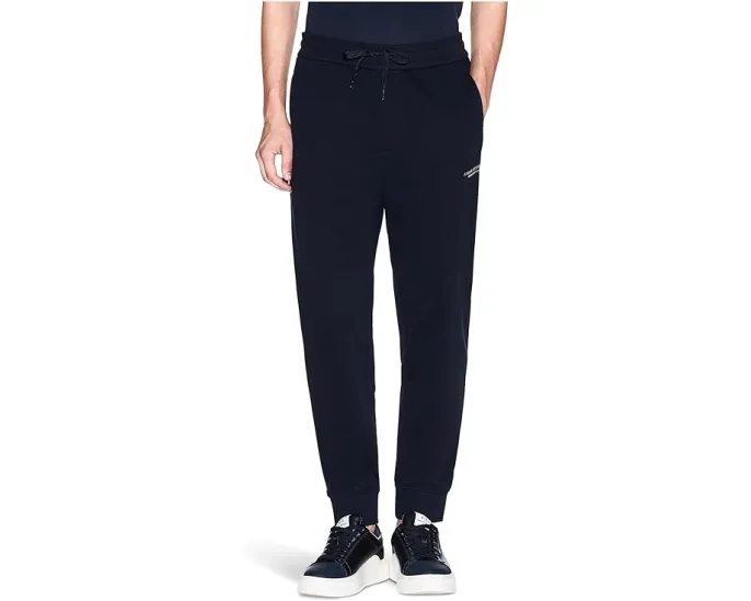 Джоггеры Armani Exchange с логотипом Milano/New York и шнурком