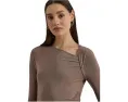 Lauren Ralph Lauren Топ с асимметричным вырезом из стрейч-джерси