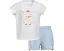 Комплект adidas Kids Cap Sleeve Tee & Woven Short Set с принтом и эластичным поясом