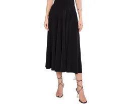 Юбка Norma Kamali Flared Skirt до середины икры расклешенная