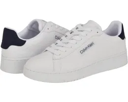 Кроссовки Calvin Klein Horaldo бело-синие на шнуровке с логотипом