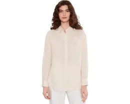 Свободная льняная рубашка Lauren Ralph Lauren из маскарпоне