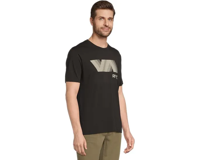 Футболка RVCA Va Blur с коротким рукавом и влагоотводящими свойствами