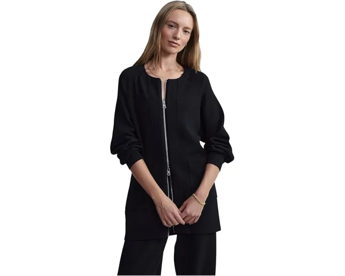 Кардиган Varley Augusta Zip Through свободного кроя из мягкой ткани DoubleSoft