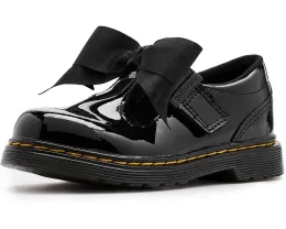 Детские туфли Dr. Martens Polley II Bow YS с бантом и застежкой на липучке