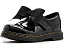 Детские туфли Dr. Martens Polley II Bow YS с бантом и застежкой на липучке