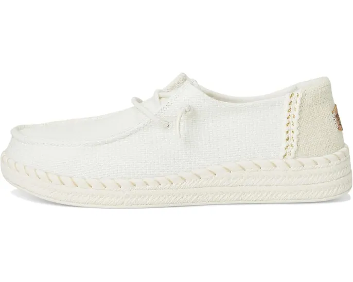 Эспадрильи Hey Dude Wendy Espadrille Woven с плетеным верхом и пробковой стелькой