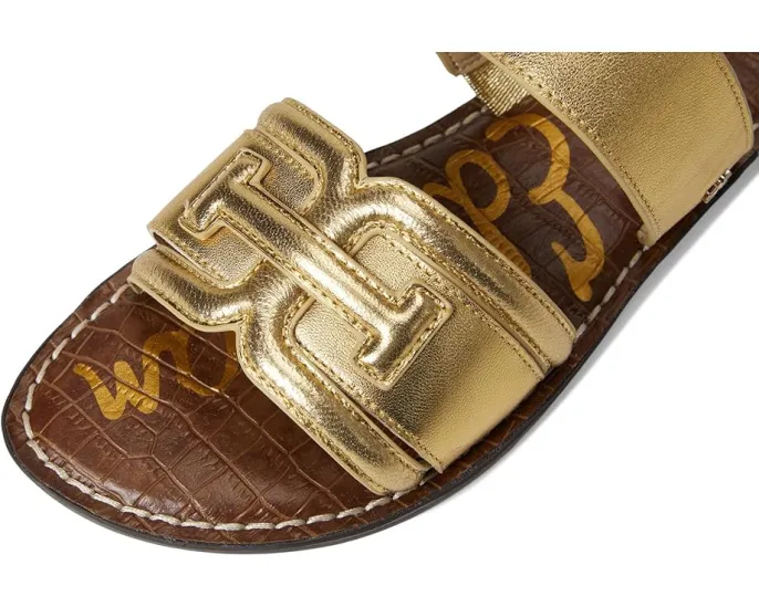Сандалии Sam Edelman Gabi с двумя ремешками из кожи и логотипом