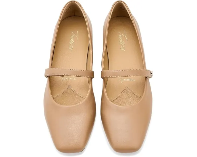 Туфли Trotters Hazel с квадратным носком и регулируемой пряжкой на стельке с памятью