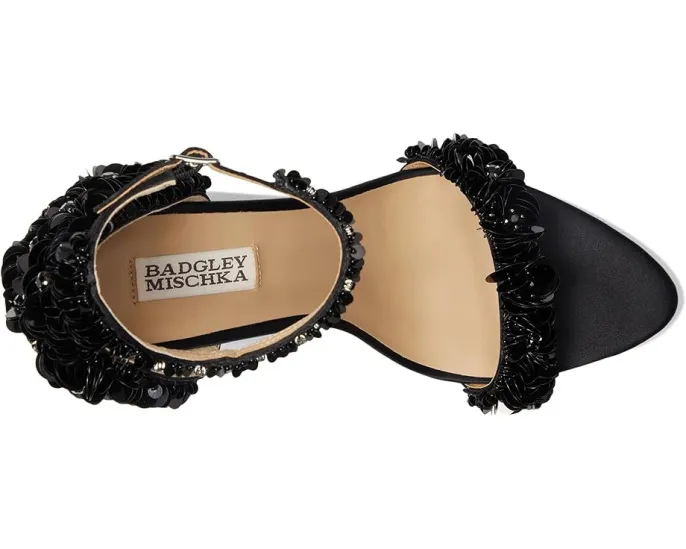 Босоножки Badgley Mischka Venus на шпильке с кристаллами и перекрестными ремешками