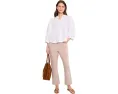 Garment Dyed Cotton Stretch Denim Ankle Kick Jeans