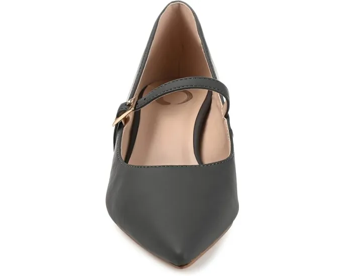 Туфли-лодочки Journee Collection Manza с острым носком и ремешком на щиколотке