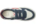 Детские кроссовки VEJA Small V-10 Chromefree из кожи с липучкой