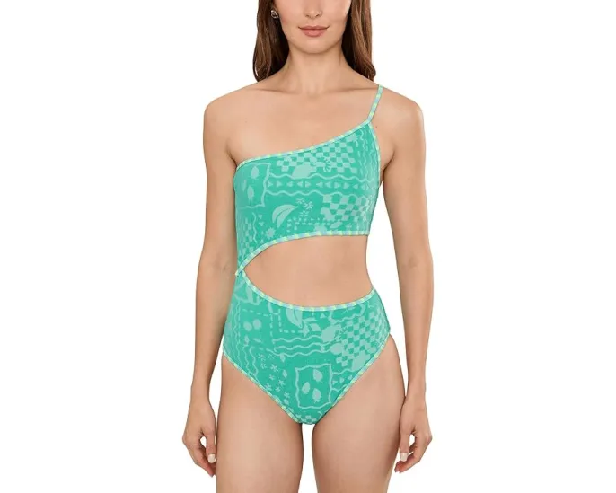 Beach Riot цельнокроеный купальник Liora с асимметричным вырезом и вырезом по центру