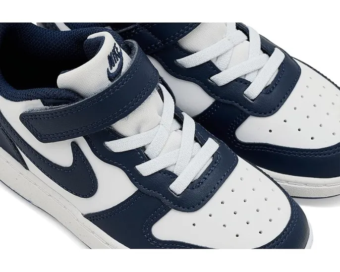 Кроссовки Nike Kids Court Borough Low Next Nature для малышей с липучкой и гибкой подошвой