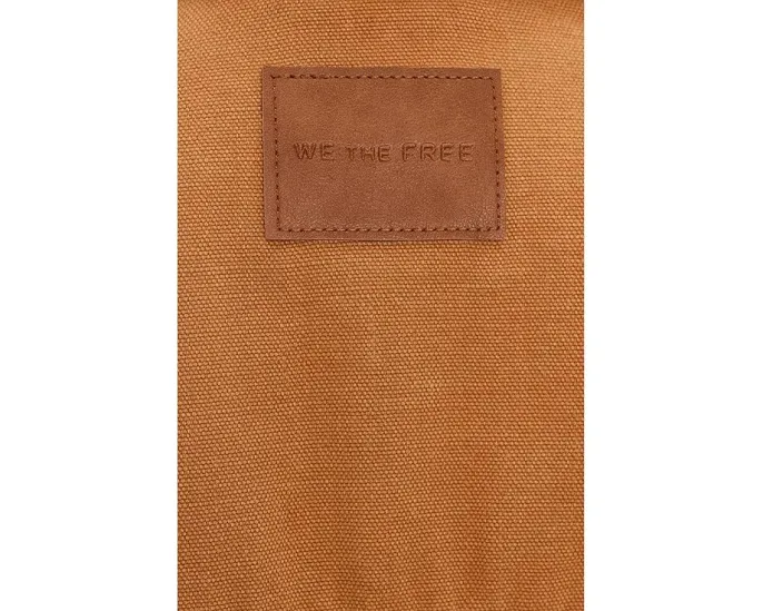 Джинсовая куртка We The Free Lemon от Free People oversize с контрастным воротником