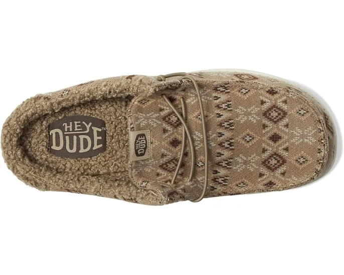 Hey Dude Wally Slip Sweater слипоны с флисовой подкладкой для холодной погоды