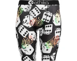 Боксеры Diceflow от ethika в черно-белом стиле
