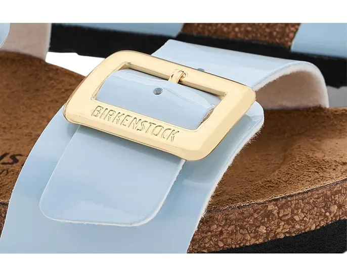 Сандалии Sydney Luxe Buckle от Birkenstock с патинированным верхом и крупными пряжками
