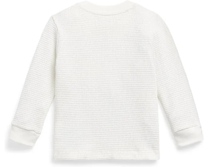 Детская водолазка Polo Ralph Lauren с длинным рукавом из вафельной ткани
