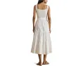 Платье-трапеция Lauren Ralph Lauren Belted Jersey Broadcloth с поясом из хлопка
