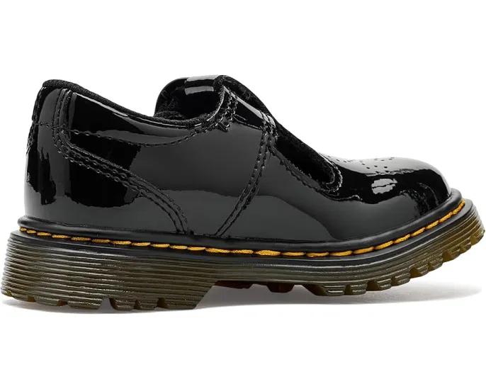 Туфли T-bar Dr. Martens Polley II T для малышей с перфорацией
