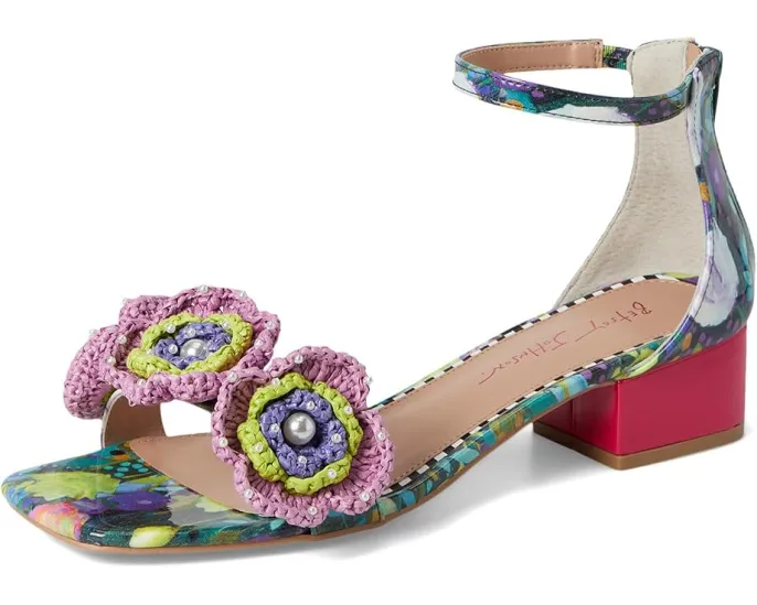 Туфли Blue by Betsey Johnson Brandee на каблуке с цветочным декором и регулируемым ремешком