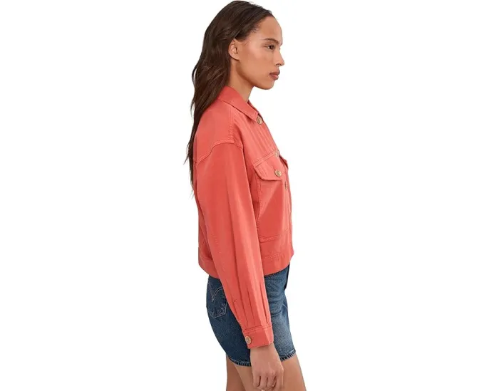 Укороченная джинсовая куртка Liverpool Los Angeles oversize из мягкой ткани