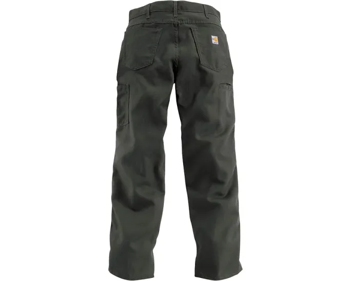 Огнестойкие свободные прямые брюки Carhartt из плотной ткани большого размера и высокого роста